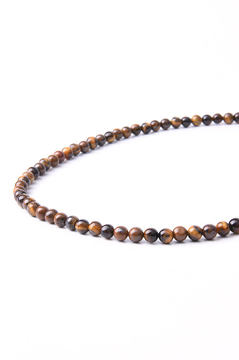 Collier homme oeil de tigre 6mm, 50 cm