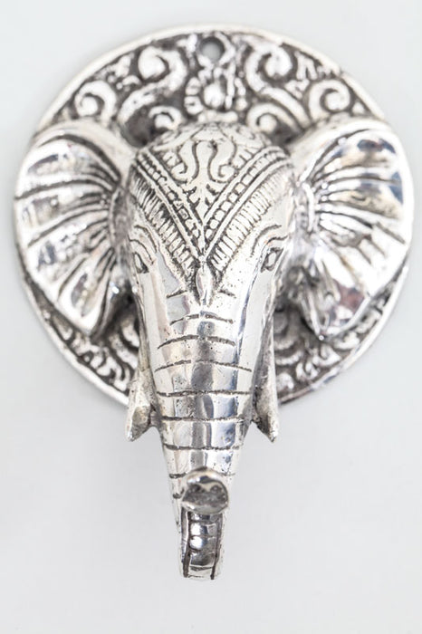 Haken Elephantenkopf silberfarben