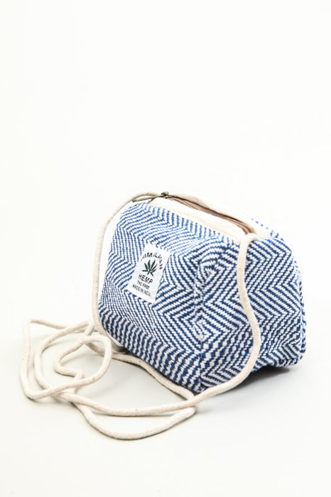 Small bag made of hemp blue