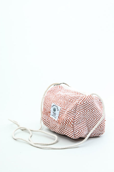 Small bag made of hemp orange