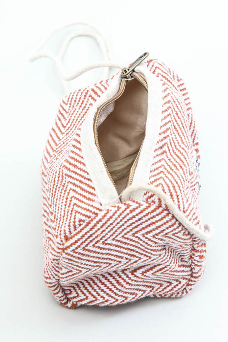 Small bag made of hemp orange