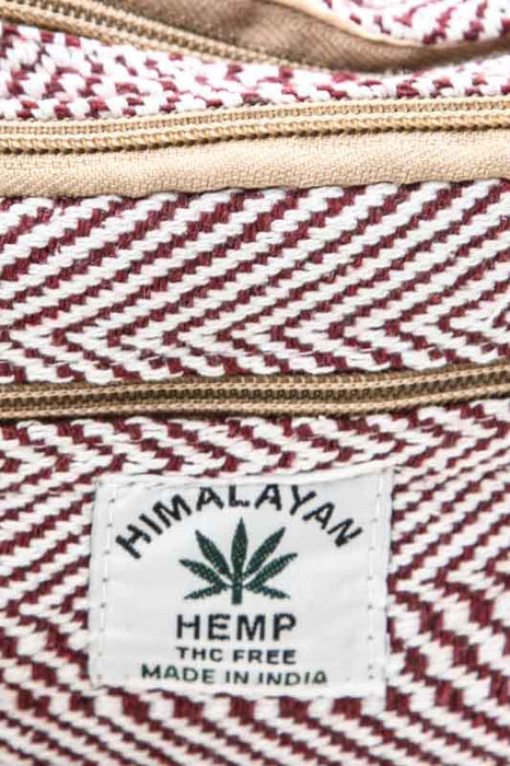 Hemp bum bag red