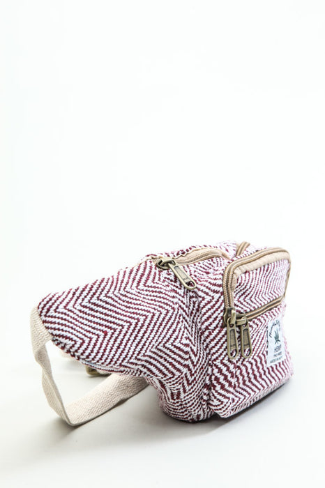 Hemp bum bag red