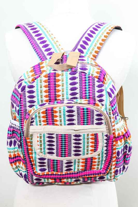 Rucksack aus Hanf violett