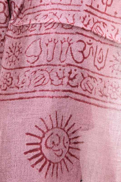 Echarpe de yoga bordeaux/rouge 95 x 190 cm