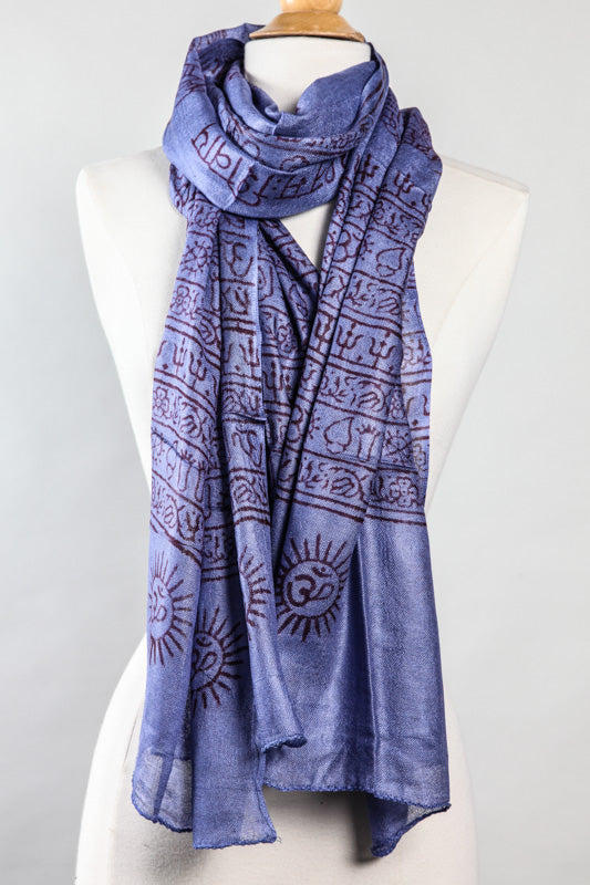 Cotton + viscose scarves