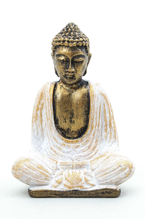 Bouddha or/blanc