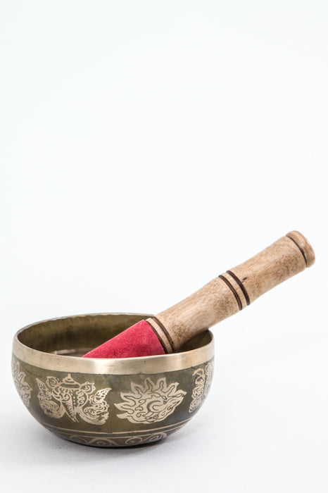 Singing bowl handmade flower of life 11 cm