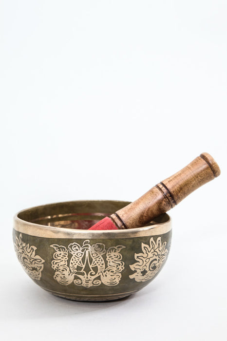 Singing bowl handmade flower of life 14 cm