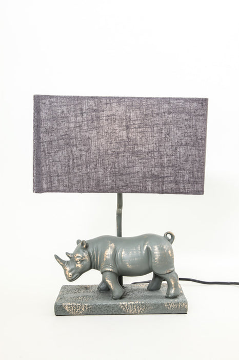 Lamp Resin Rhino Brown Shade