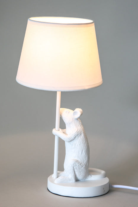 Lamp Resin Mouse white shade