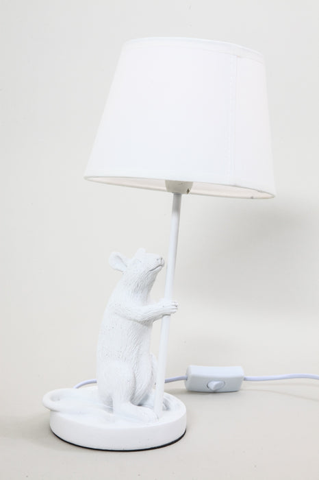 Lamp Resin Mouse white shade