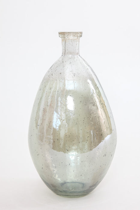 Vase glass gray 30x16.5x16.5 cm