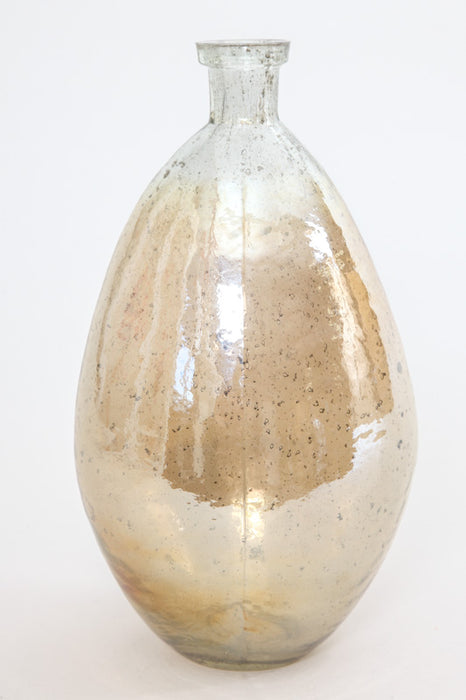 Vase glass amber 30x16.5x16.5 cm