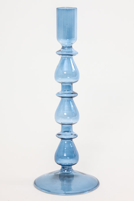 Candle holder blue 9 x 23.5 cm