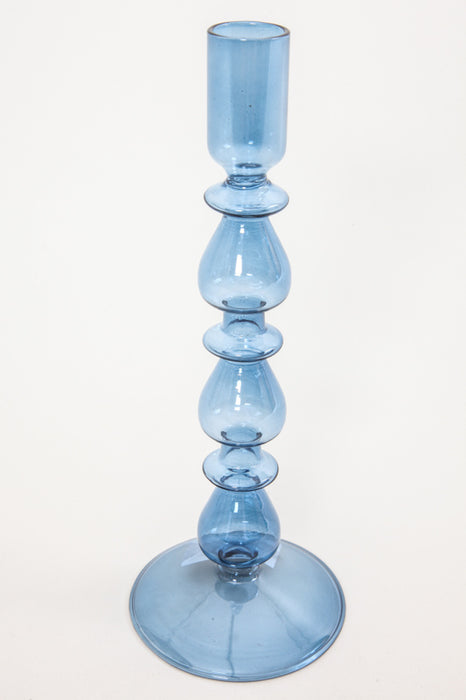 Candle holder blue 9 x 23.5 cm