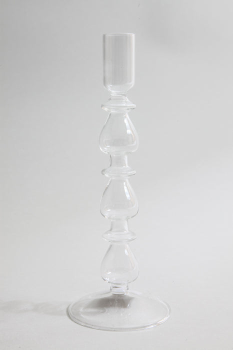 Candle holder clear 9 x 23.5 cm