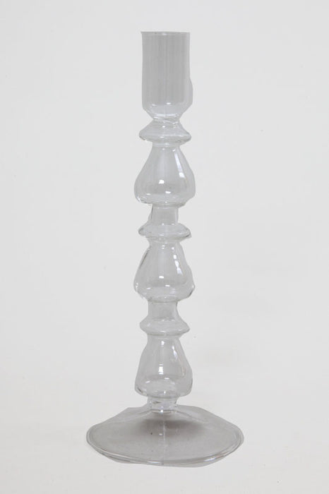 Candle holder clear 9 x 23.5 cm