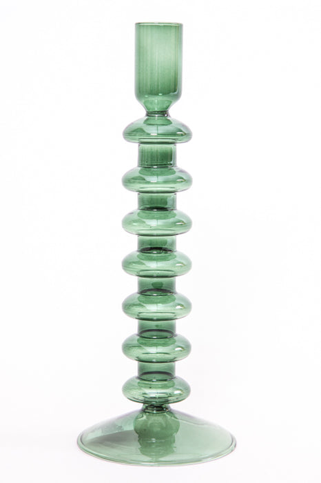 Candle holder green 9 x 23.5 cm