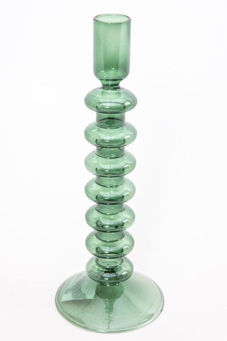 Candle holder green 9 x 23.5 cm