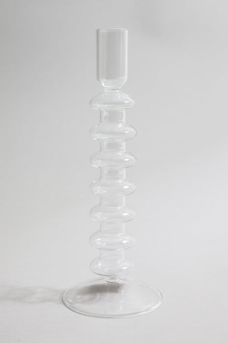 Candle holder clear 9 x 23.5 cm