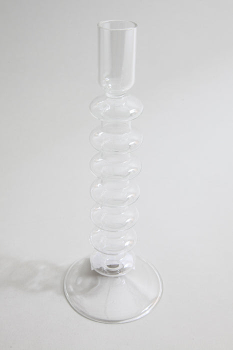 Candle holder clear 9 x 23.5 cm