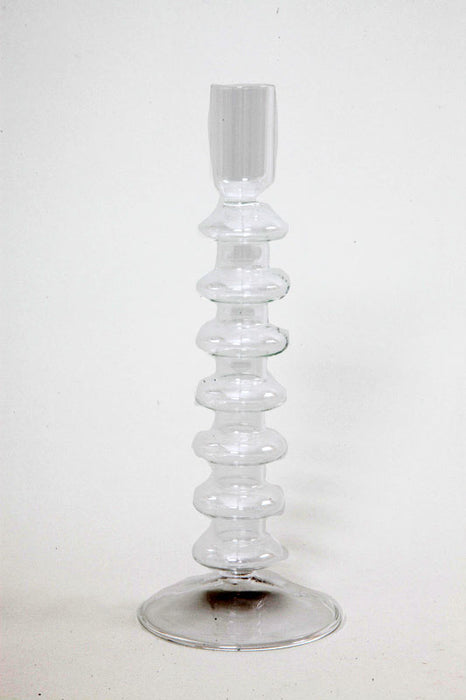 Candle holder clear 9 x 23.5 cm