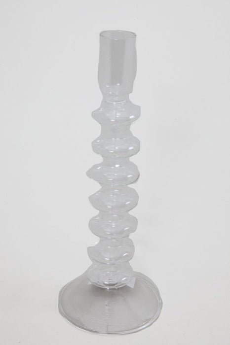 Candle holder clear 9 x 23.5 cm