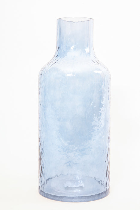 Vase Glas blau 15 x 35 cm