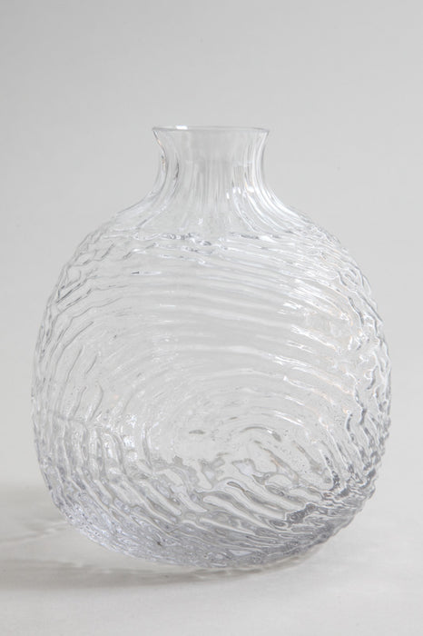 Vase glass clear 14 x 16 cm