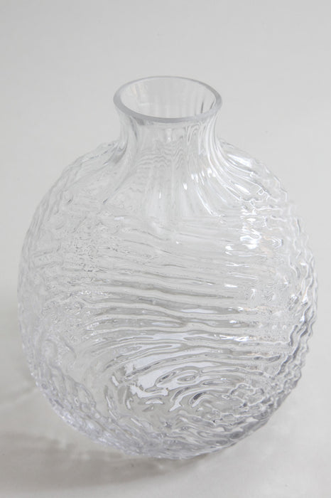 Vase glass clear 14 x 16 cm