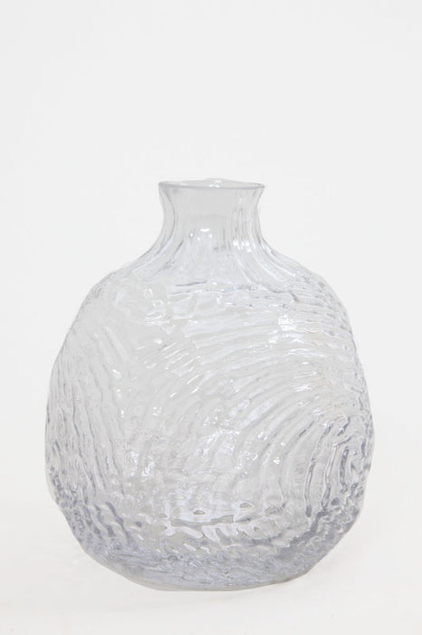 Vase glass clear 14 x 16 cm