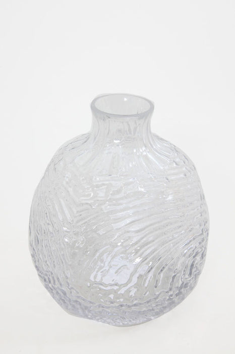 Vase glass clear 14 x 16 cm