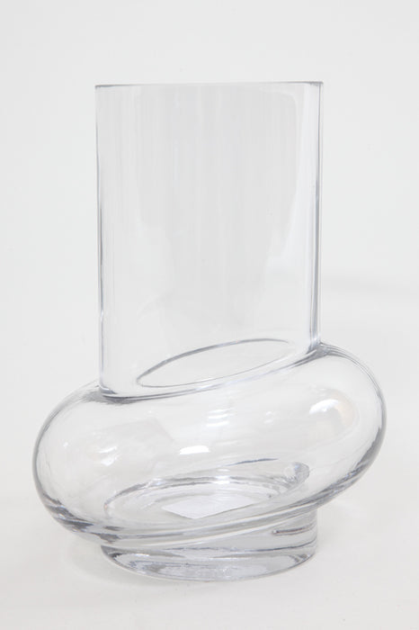 Vase glass clear 15.5 x 21 cm