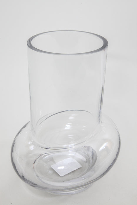 Vase glass clear 15.5 x 21 cm