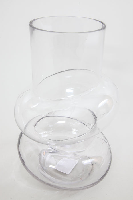 Vase glass clear 16 x 25.5 cm