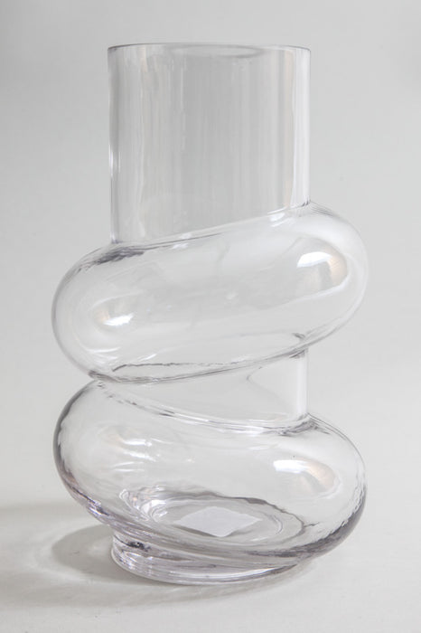 Vase glass clear 16 x 25.5 cm