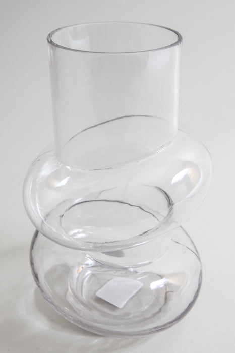 Vase glass clear 16 x 25.5 cm