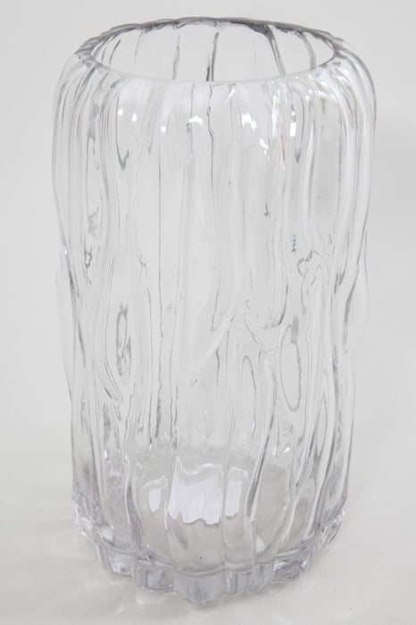 Vase glass clear 13 x 22 cm