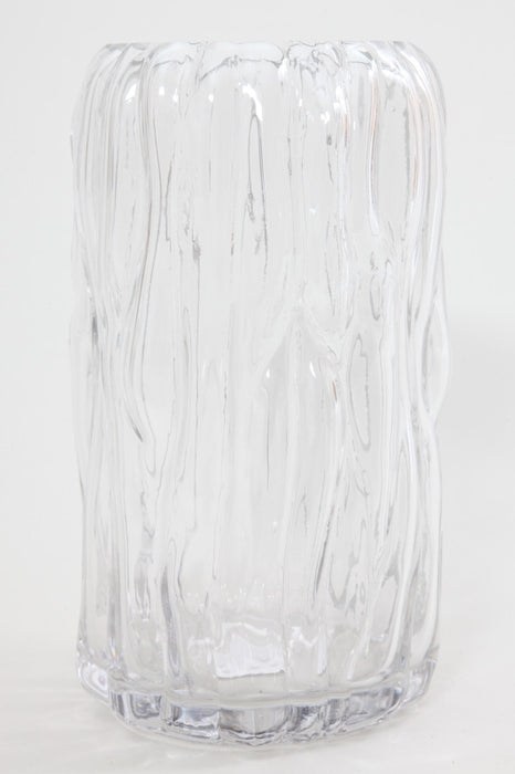 Vase glass clear 13 x 22 cm