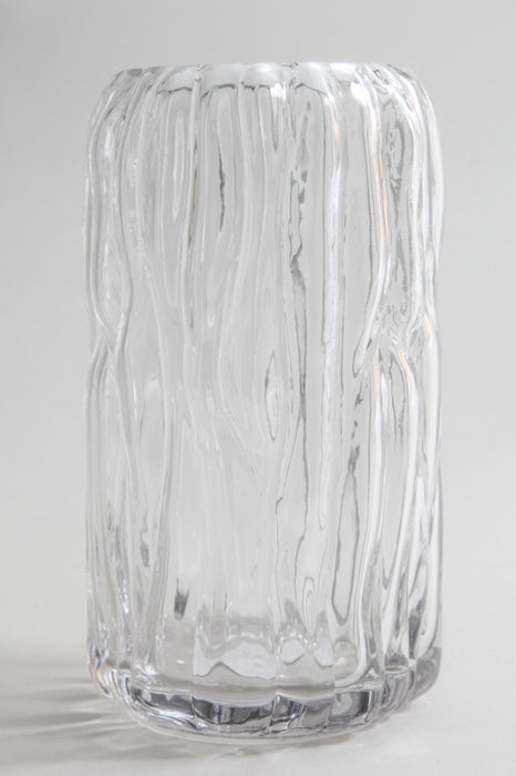 Vase glass clear 13 x 22 cm