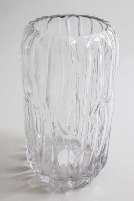 Vase glass clear 13 x 22 cm