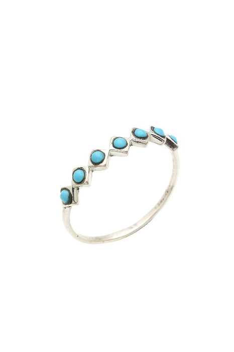 Bague en argent turquoise