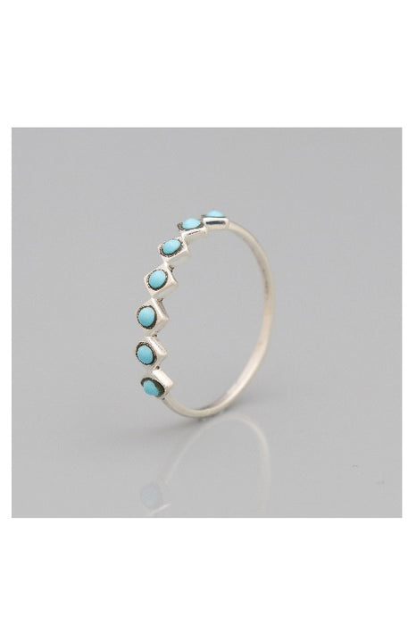 Bague en argent turquoise