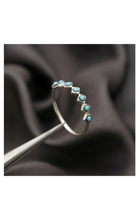 Bague en argent turquoise