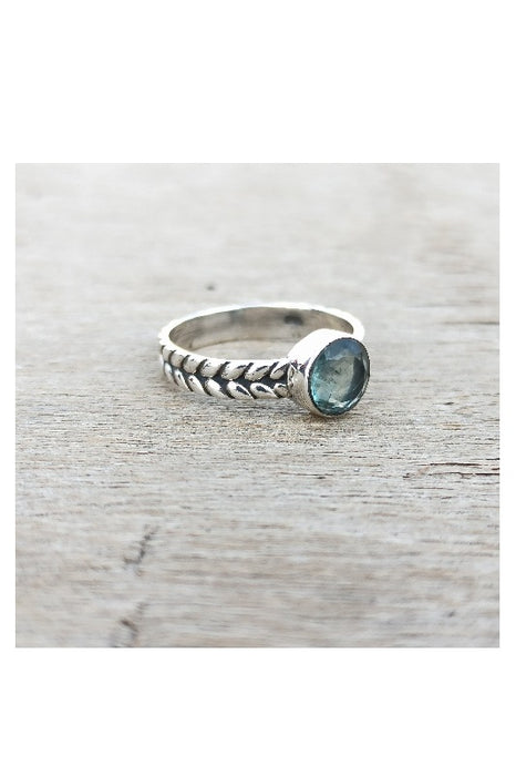 Bague argent apatite