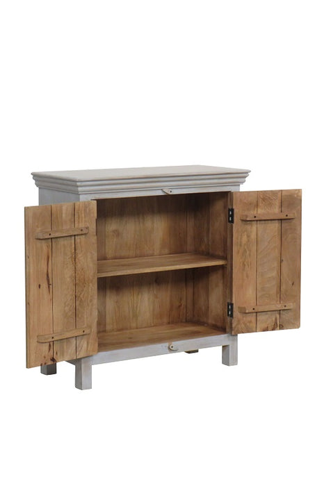 Buffet en bois de manguier avec 2 portes 90 x 40 x 90 cm