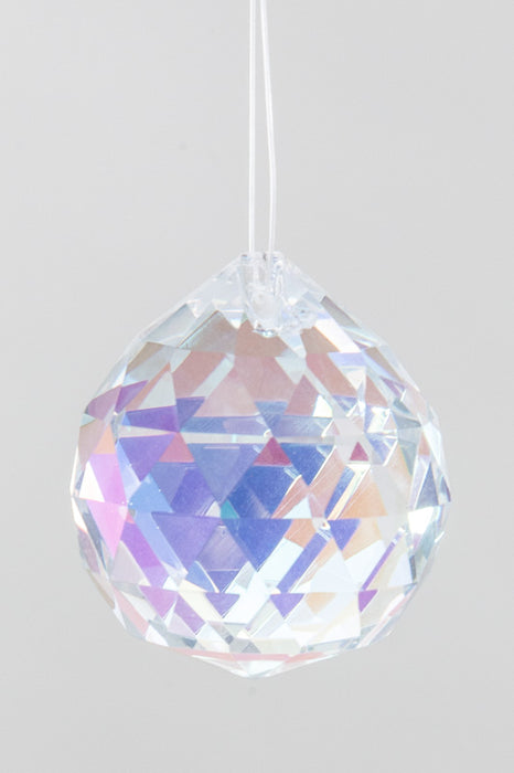 Hanging glass ball prism colors 40 mm