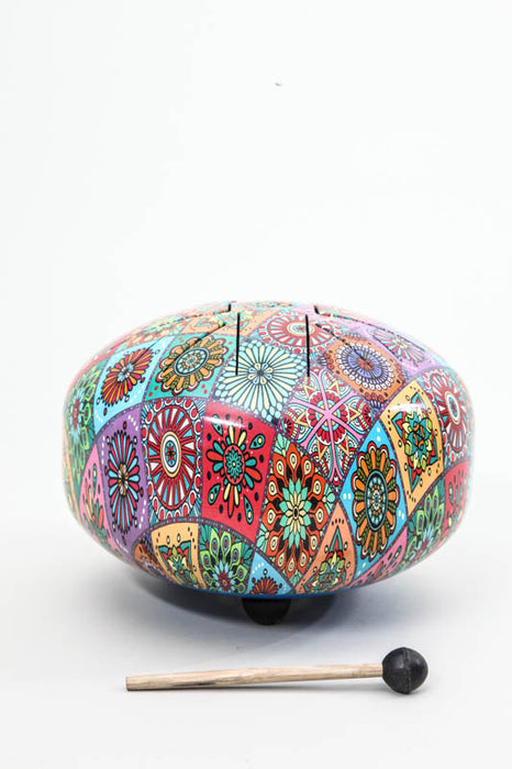 Tongue drum 8 tongues OM multicolor