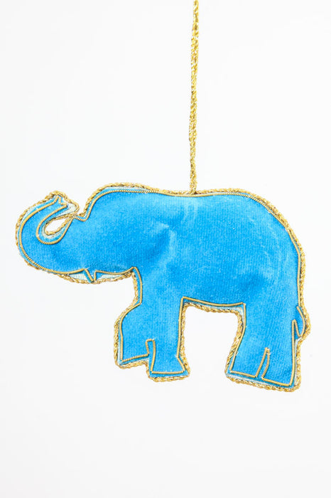 Hänger Elephant blau 10x7cm